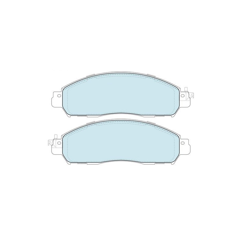 Alternative view of GCB Front Brake Pads DB2374 Suitable For Nissan Navara D23
