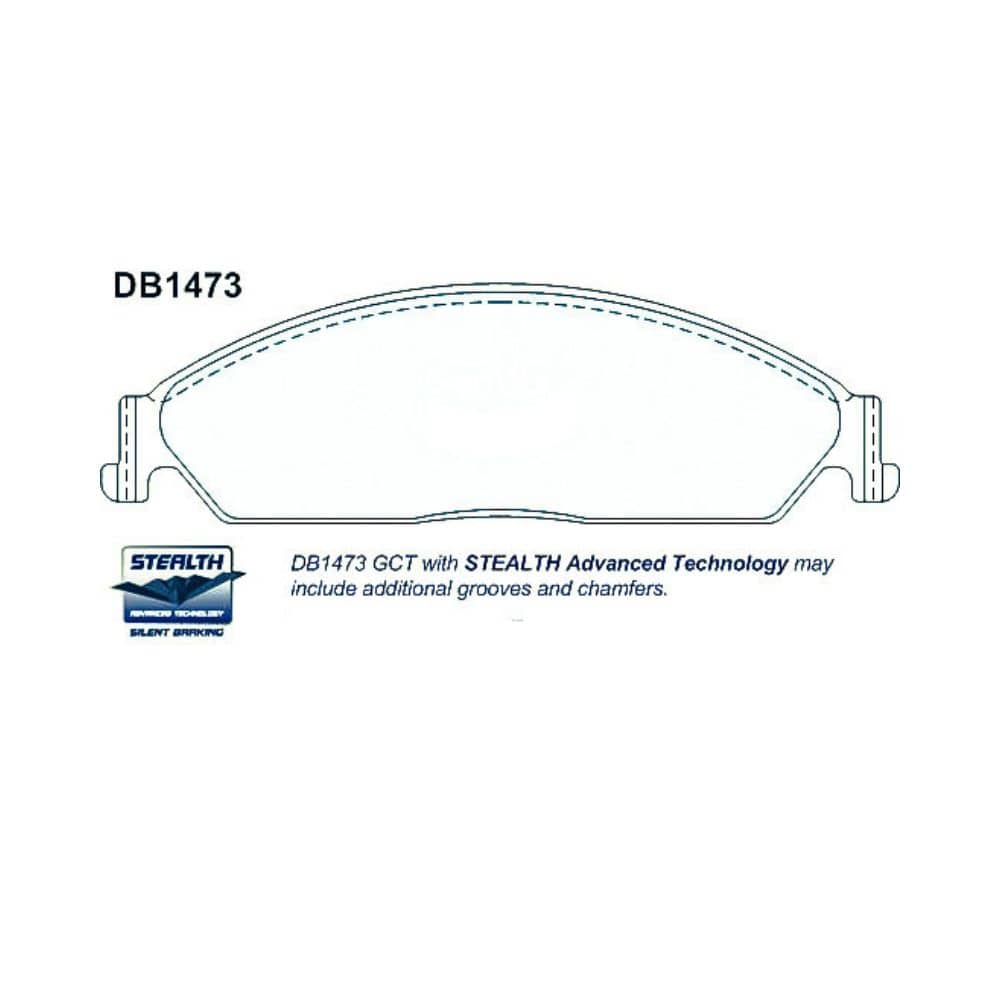 Alternative view of GCB Front Brake Pads DB1473 For Ford Falcon BA BF FG XR6 XR8