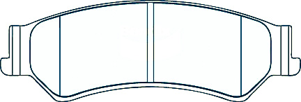 Alternative view of GCB Rear Brake Pads DB1675 Suitable For Ford Fairlane BF