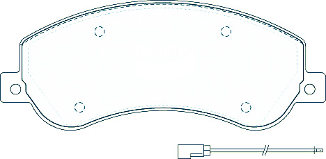Alternative view of GCB Front Brake Pads DB1915 Suitable For Ford Transit TD VM