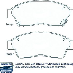 Alternative view of GCB Front Brake Pads DB1267 Suitable For Holden Apollo JM JP