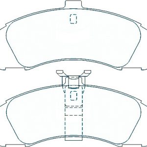 Alternative view of GCB Front Brake Pads DB1331 Suitable For Holden Adventra VZ Wagon