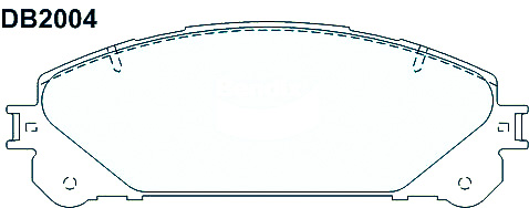 Alternative view of GCB Front Brake Pads DB2004 Suitable For Lexus NX AGZ10R AGZ15R 200t AYZ10R AYZ15R 300h