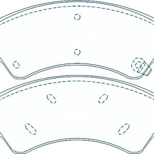 Alternative view of GCB Front Brake Pads DB2074 Suitable For Ford Ranger PX1 PX2 PX3