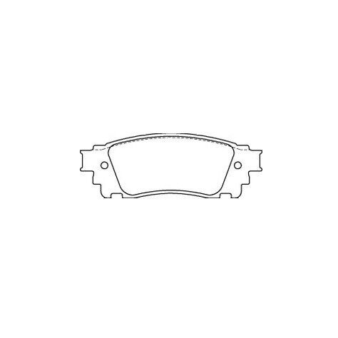 Alternative view of GCB Front Brake Pads DB2419 Suitable For Lexus NX AGZ15