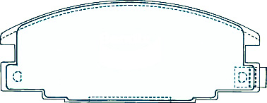 Alternative view of Suitable For ISUZU Mu 89-94 DB1116 Front Disc Brake Pads