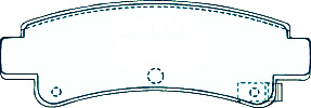 Alternative view of Suitable For Nissan Pulsar [N13] 1.6GL Q1.8 Vector 87-91 DB1118 Rear Brake Pads