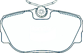 Alternative view of Suitable For BMW 316 [E30] 83-91 DB1130 Rear Disc Brake Pads