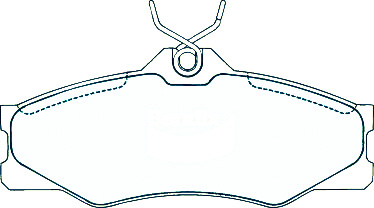 Alternative view of Suitable For Volkswagen Caravelle 2.0 GL 86-93 DB1139 Front Disc Brake Pads
