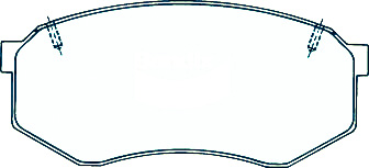 Alternative view of Suitable For Toyota CRESSIDA MX83 88-93 DB1141 Front Disc Brake Pads