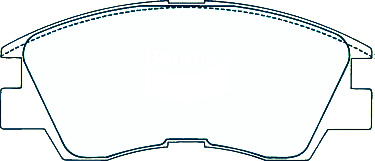 Alternative view of Suitable For Mitsubishi Express 2.4 i 2.5 d DB1168 Front Disc Brake Pads