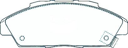 Alternative view of Suitable For Honda Accord 90-97 DB1172 Front Disc Brake Pads