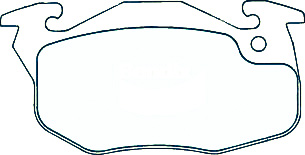 Alternative view of Suitable For Renault R30 TD Bendix Caliper 82-84 DB1182 Front Disc Brake Pads