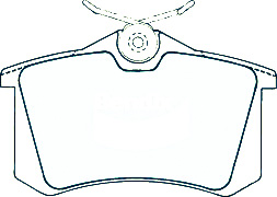 Alternative view of Suitable For Nissan Tiida 06-On DB1192 Rear Disc Brake Pads