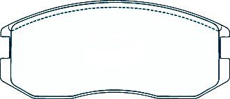 Alternative view of Suitable For Mitsubishi Lancer CB 1.5 1990-1993 DB1201 Front Disc Brake Pads