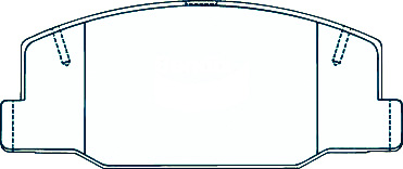 Alternative view of Suitable For Toyota Emina Lucida TCR10G 11G 21G 95-96 DB1208 Front Brake Pads