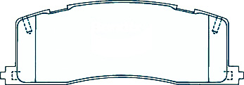 Alternative view of Suitable For Toyota Emina Lucida 2.2 CXR10 11 21 93-95 DB1213 Rear Brake Pads