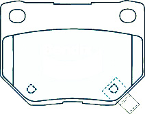 Alternative view of Suitable For Nissan 300ZX Z32 Turbo 89-97 DB1220 Rear Disc Brake Pads