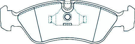 Alternative view of Suitable For Daewoo Espero 91-99 DB1228 Front Disc Brake Pads