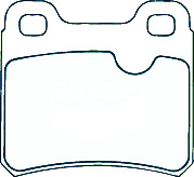 Alternative view of Suitable For Holden Astra TR 1.8 2.0 GL GSi 96-98 DB1229 Rear Disc Brake Pads