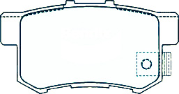 Alternative view of Suitable For Honda Accord [CM] 02-08 DB1393 DB1230 Front Rear Disc Brake Pads