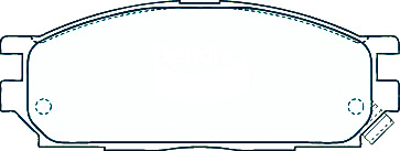 Alternative view of Suitable For Mitsubishi Lancer CB 1.5 1990-1993 DB1236 Front Disc Brake Pads