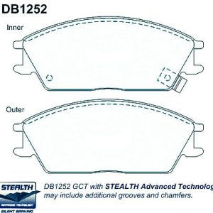 Alternative view of Suitable For Hyundai Accent 1.6 03-06 DB1252 Front Disc Brake Pads