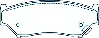 Alternative view of Suitable For Suzuki VITARA i 16V 1988-2000 ET TA DB1266 Front Disc Brake Pads