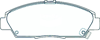 Alternative view of Suitable For Honda Prelude [BB] 91-01 DB1268 Front Disc Brake Pads