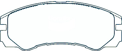 Alternative view of Suitable For Isuzu MU 3.2 UER25 UES25 Drum 1998-2005 DB1270 Front Brake Pads