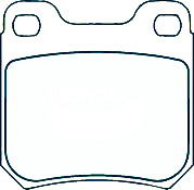 Alternative view of Suitable For Saab 9-5 2.3 Sed Wag 97-01 DB1273 Rear Disc Brake Pads