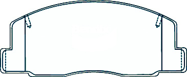 Alternative view of Suitable For Daihatsu Delta 2.2 CB22G CB37G 94-97 DB1276 Front Brake Pads