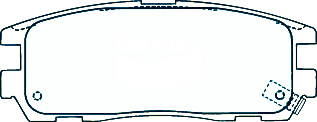 Alternative view of Suitable For Great Wall X200 2.0L 11-On DB1280 Rear Disc Brake Pads