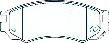 Alternative view of Suitable For Nissan Sentra 91-94 DB1281 Front Disc Brake Pads