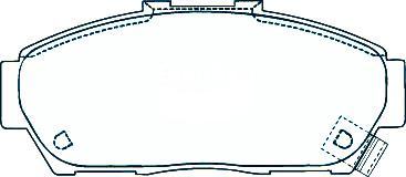 Alternative view of Suitable For Honda Integra Gsi 2D Coupe 94-01 DB1292 Front Disc Brake Pads