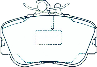 Alternative view of Suitable For Mercedes Benz C180 W202 1.8L 94-00 DB1295 Front Brake Pads