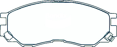 Alternative view of Suitable For Mitsubishi Triton 96-06 DB1297 Front Disc Brake Pads