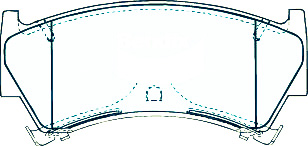 Alternative view of Suitable For Nissan Pulsar [N15] 1.6 DB1302 Front Brake Pads