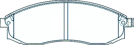 Alternative view of Suitable For Mitsubishi Triton 1996-2015 DB2160 Front Brake Pads