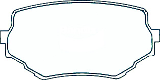 Alternative view of Suitable For Suzuki VITARA 16V 1988-2000 ET TA DB1312 Front Disc Brake Pads