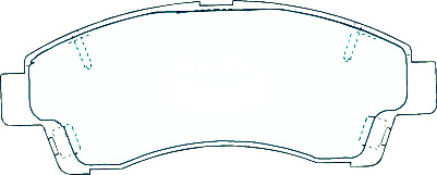 Alternative view of Suitable For Ford Courier 2.6 2.5d [PD] 96-99 DB1322 Front Disc Brake Pads