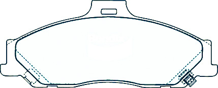 Alternative view of Suitable For Ford Courier 2.6 2.5td [PE PH] DB1366 Front Disc Brake Pads