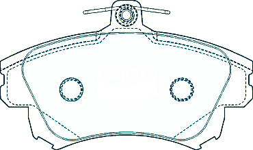 Alternative view of Suitable For Proton Waja 1.6 01-05 DB1381 Front Disc Brake Pads