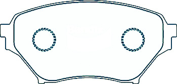 Alternative view of Suitable For Mazda MX-5 2D 1.8 01-03 DB1386 Front Disc Brake Pads