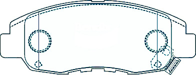 Alternative view of Suitable For Honda Accord 2.0 CM1 2.4 CM2 03-05 DB1391 Front Disc Brake Pads