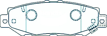 Alternative view of Suitable For Toyota Supra JZA80 3.0 Import Twin Piston 93-02 DB1396 Rear Brake Pads
