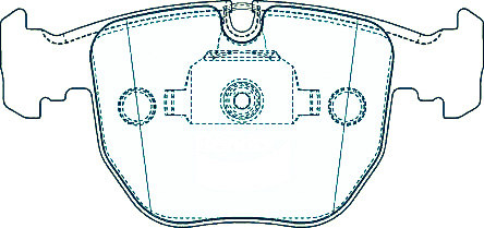 Alternative view of Suitable For BMW X5 [E53] 00-06 DB1409 Front Disc Brake Pads