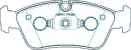 Alternative view of Suitable For BMW 3 Series E46 316i 318ci 320i 98-05 DB1414 Front Brake Pads