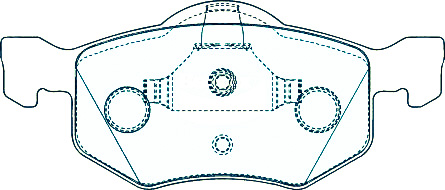 Alternative view of Suitable For Ford Escape [BA ZA ZB] 01-06 DB1426 Front Disc Brake Pads