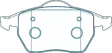 Alternative view of Suitable For Audi A4 01-09 DB1427 Front Disc Brake Pads